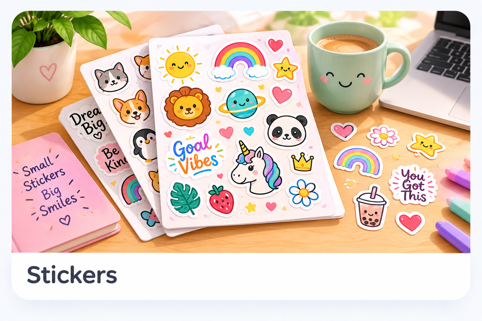 Example stickers